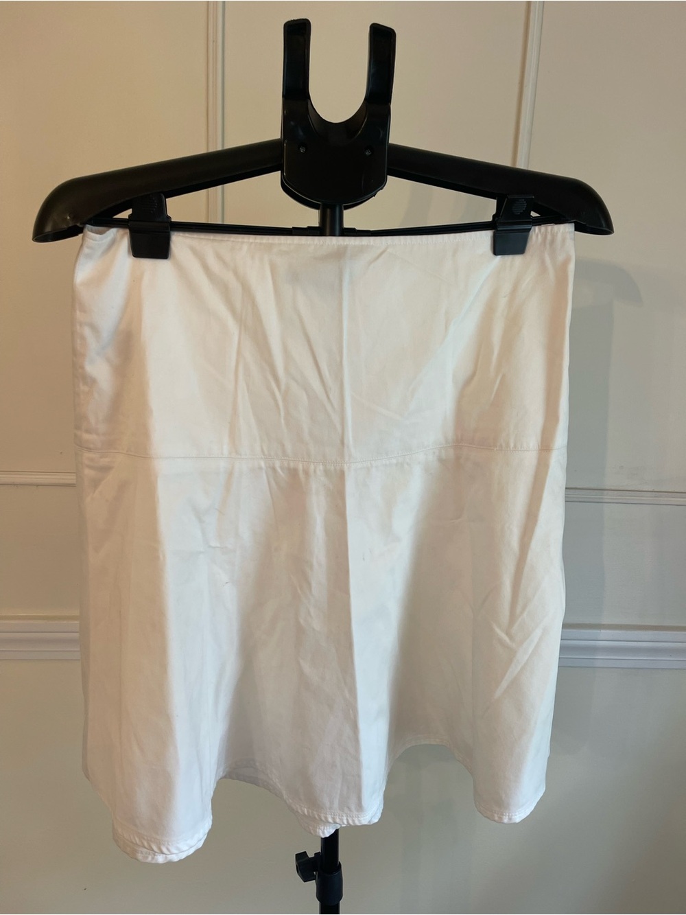 Lauren Ralph Lauren White A-Line Cotton Skirt